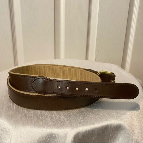 EUC Leather Man Ltd Brown Belt Nautical Fish Boating Size XXL - Picture 3 of 5